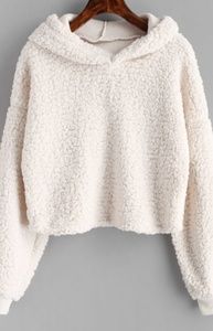 Cropped Sherpa Pullover 🍁